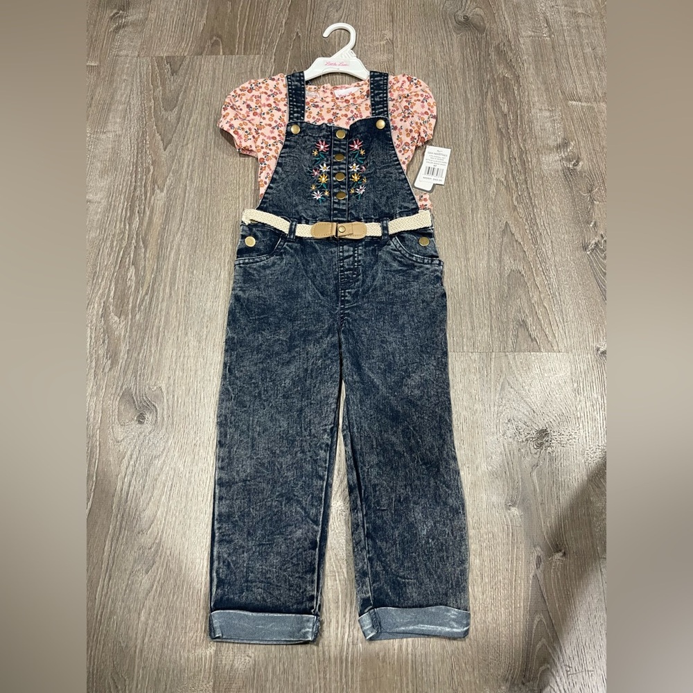 Little Lass 2 pc overall set size 4T